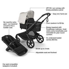 Bugaboo Kangaroo newborn adapter allows newborn comfort.