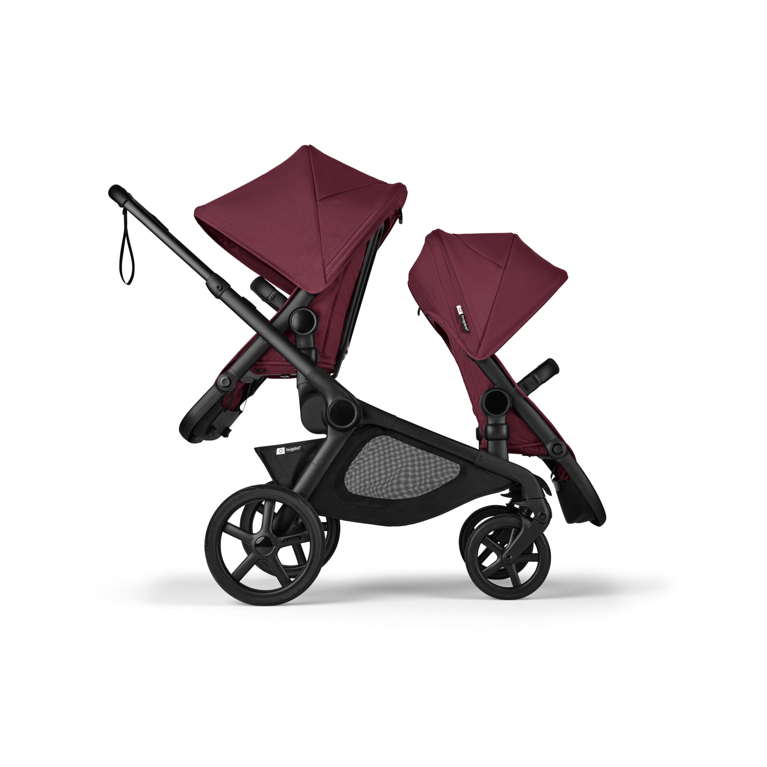 Bugaboo Kangaroo sibling seat reversible view highlights facing parent or forward exploration.
