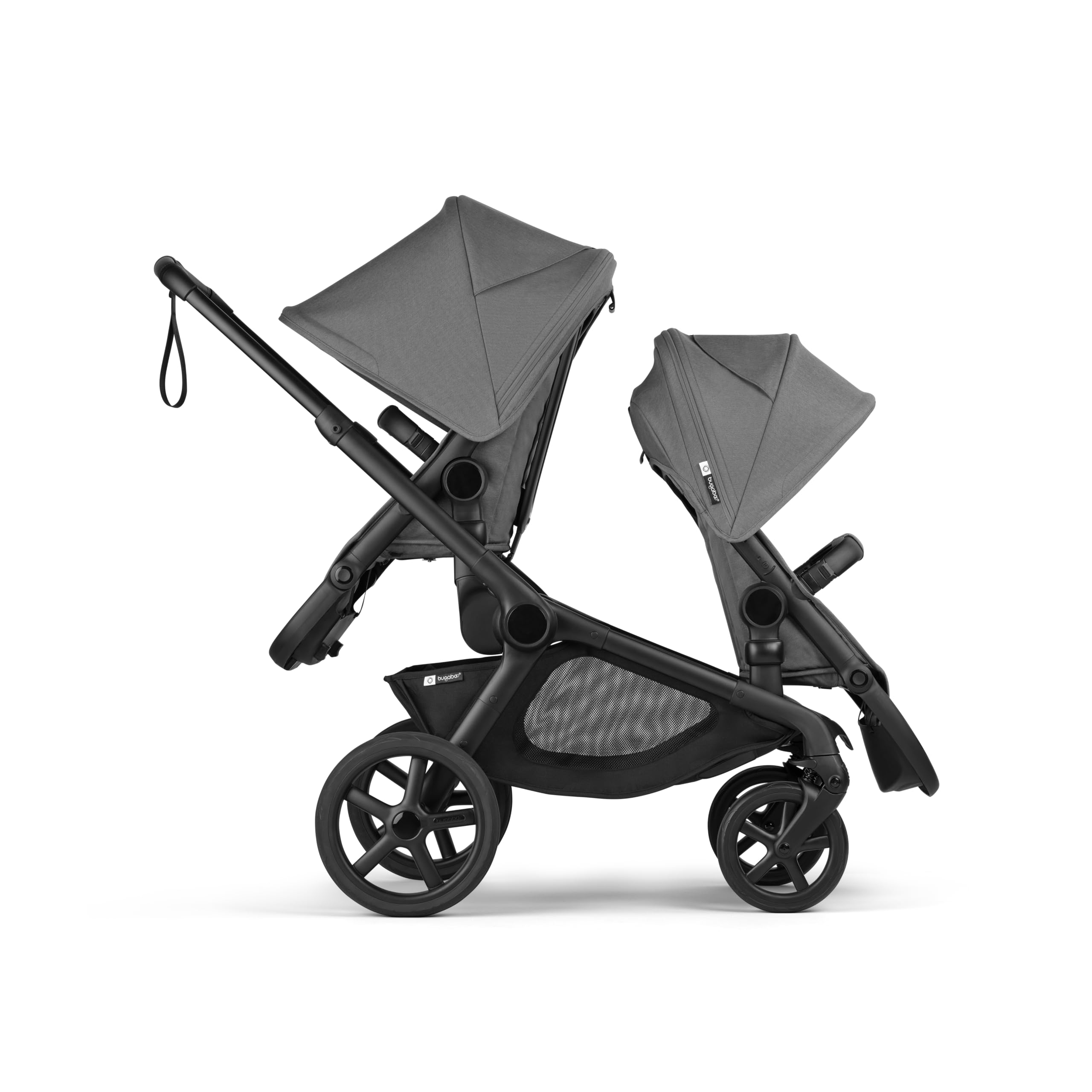 Bugaboo Kangaroo Moon Grey seat with 3 recline positions for flexible comfort