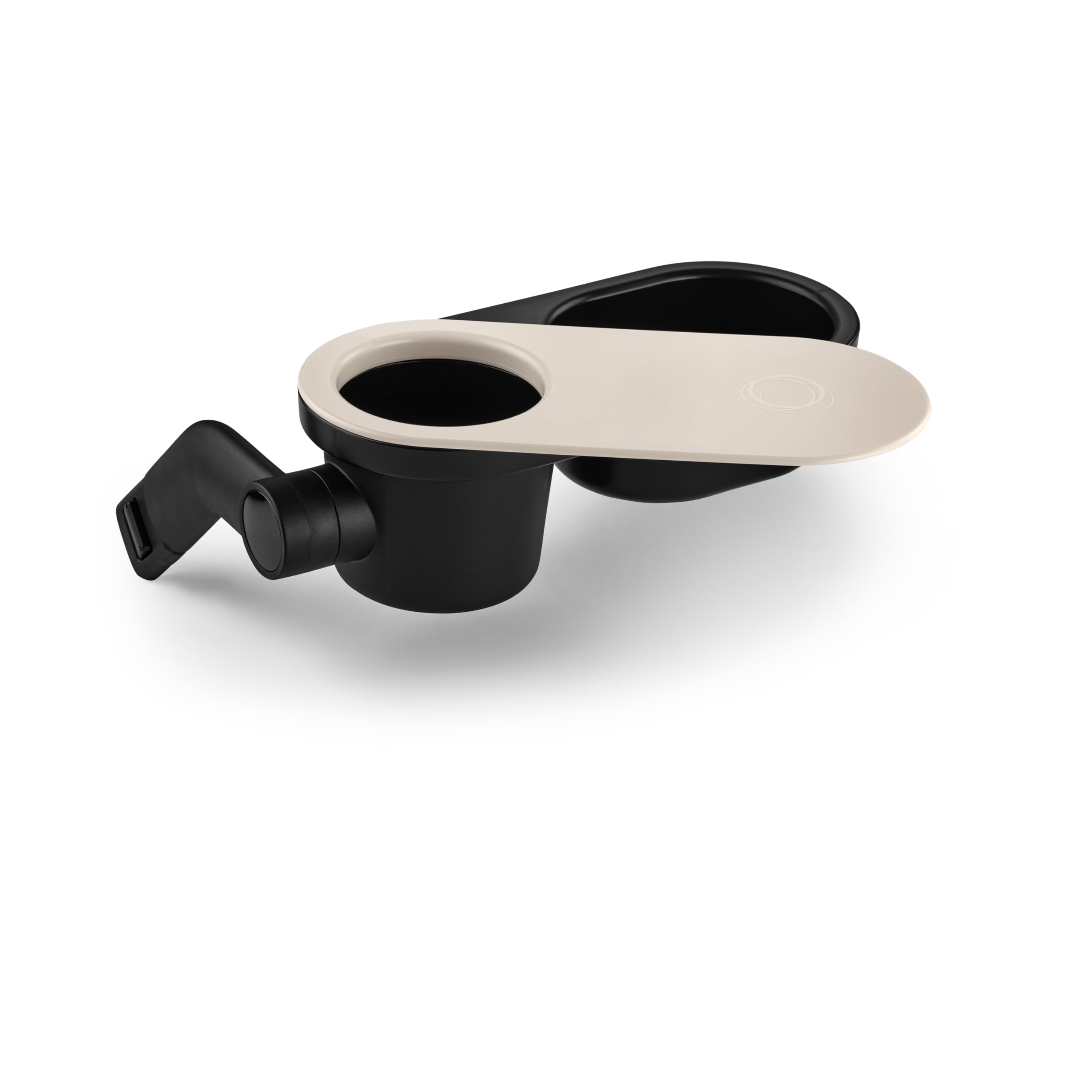 Bugaboo snack tray cup holder supports up to 17 ounces.