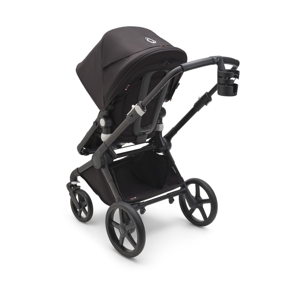 Bugaboo cup holder fits multiple cup sizes for versatility