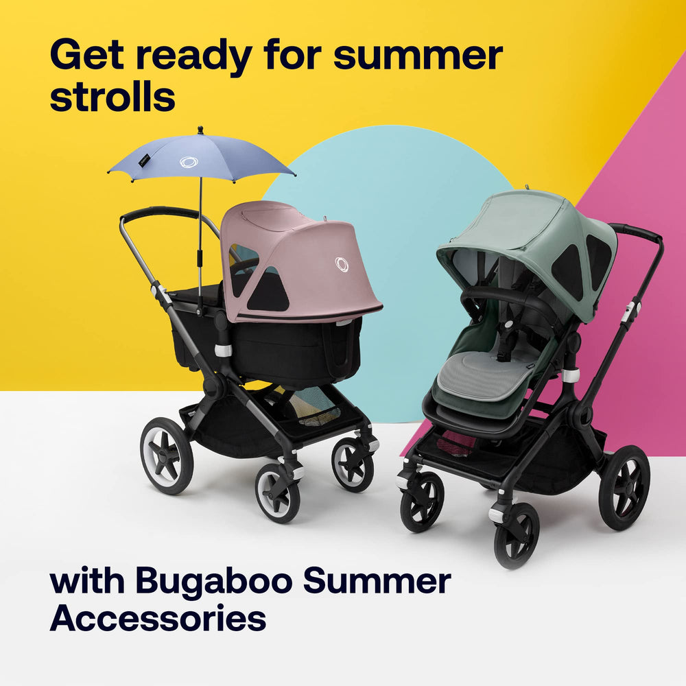 Bugaboo Breezy Sun Canopy fabric is water- and oil-repellent for easy cleaning.