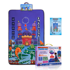 BUIFAC foldable prayer mat for kids showing compact travel-ready design for learning.