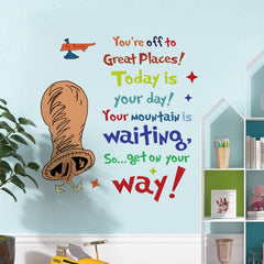 Buiory kids room wall decal is ready to peel for quick DIY display.