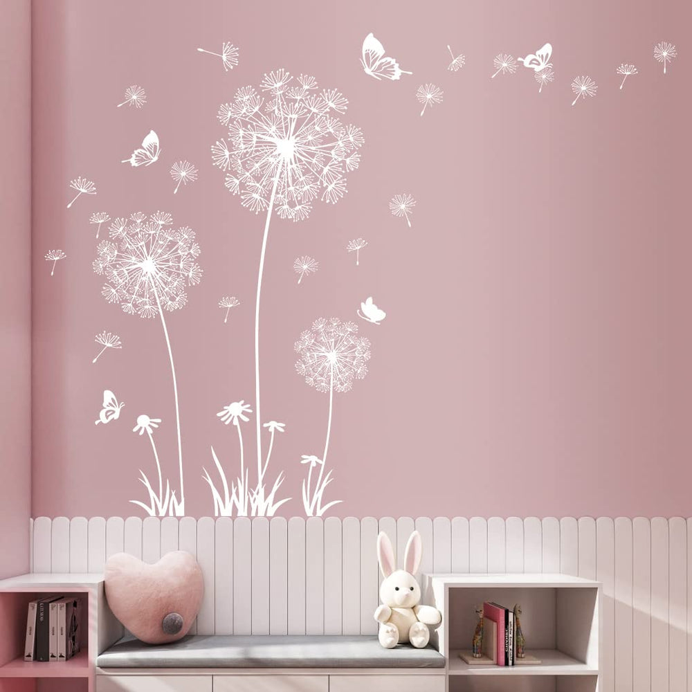 Buiory Dandelion wall decal comes in two sheets for versatile designs.