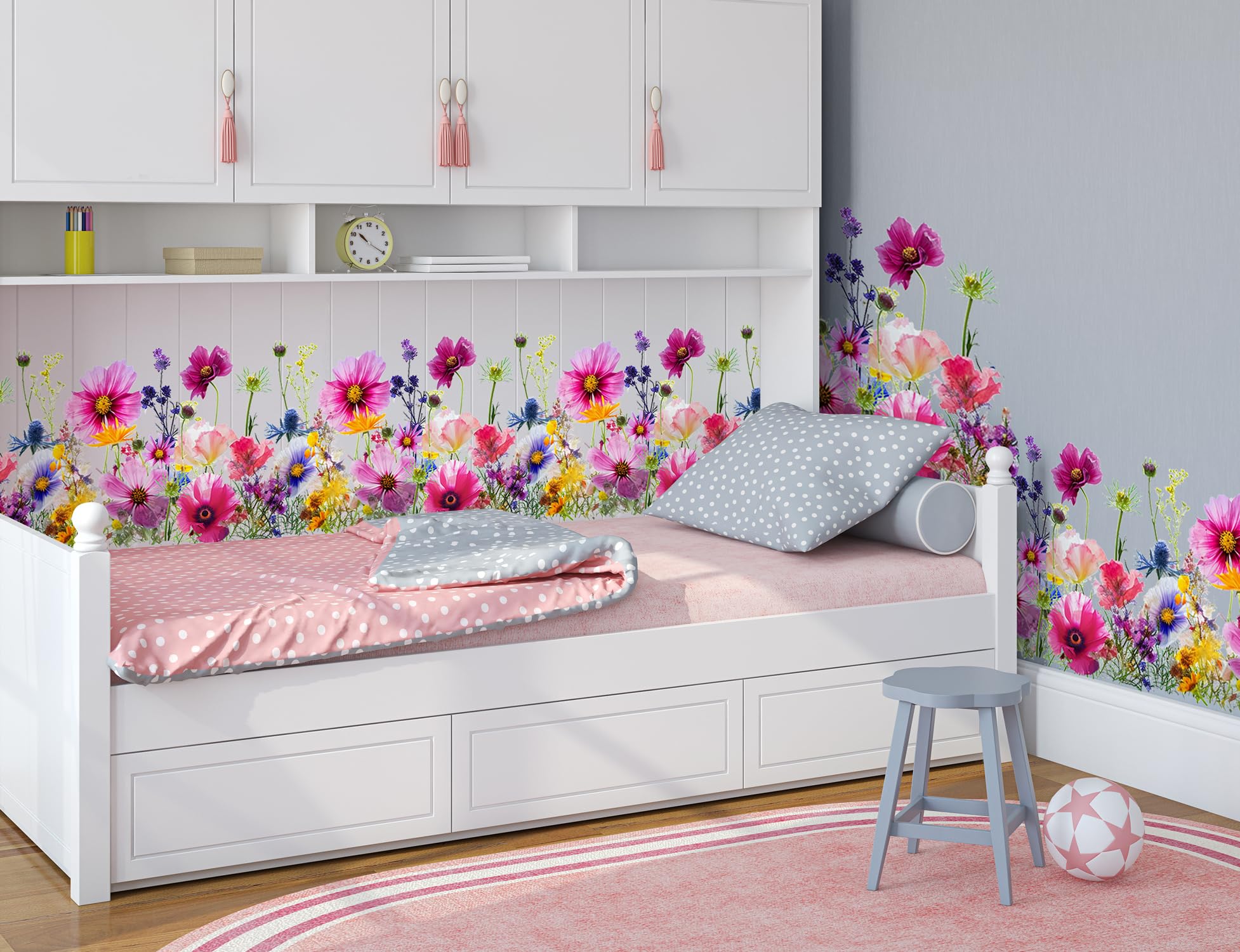 Buiory easy-peel wall art sticks to smooth surfaces and removes cleanly.