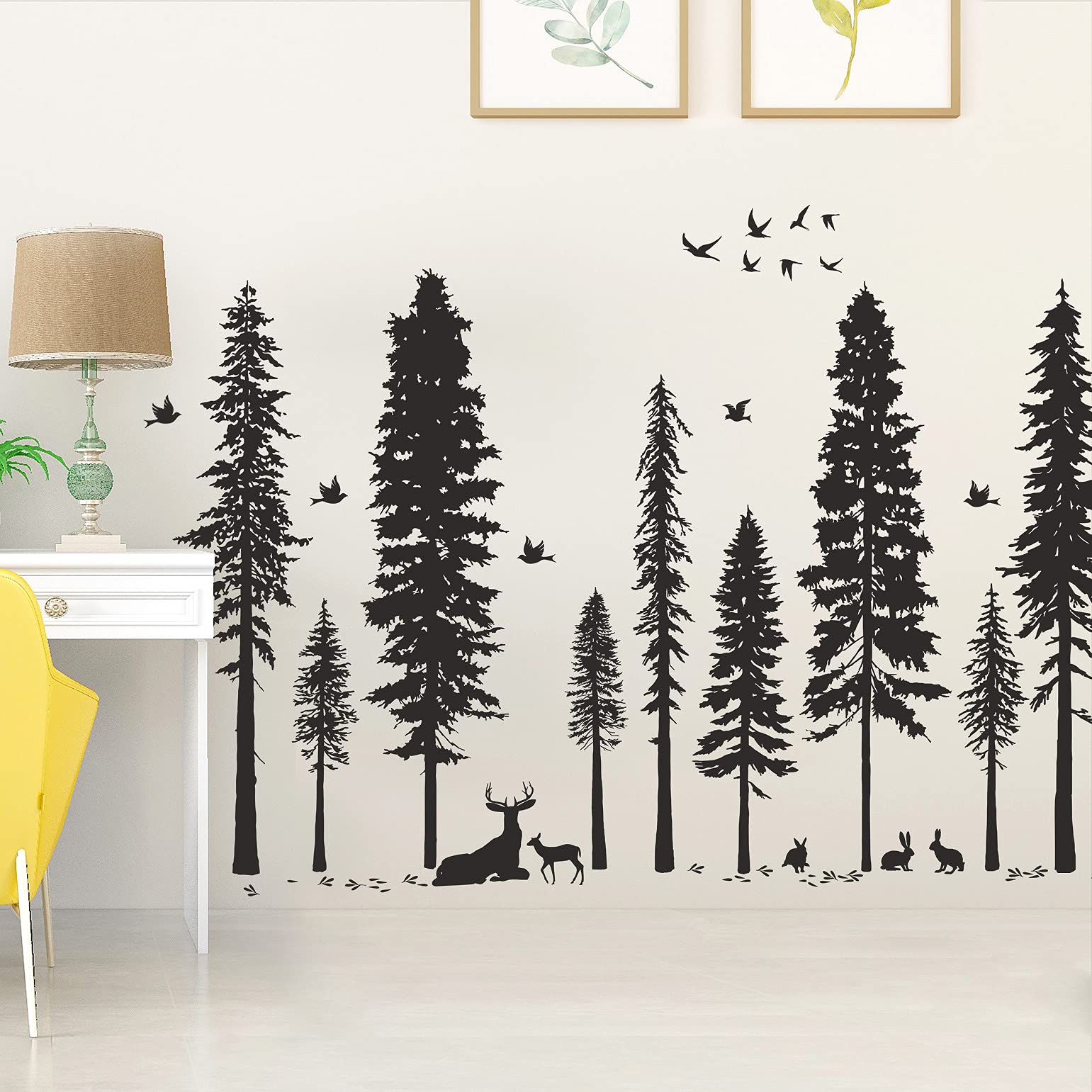 Buiory forest birds 3D wall art detail for ceilings and walls.