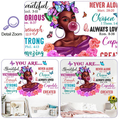 Buiory inspirational quote wall sticker with butterfly art for cozy bedrooms.