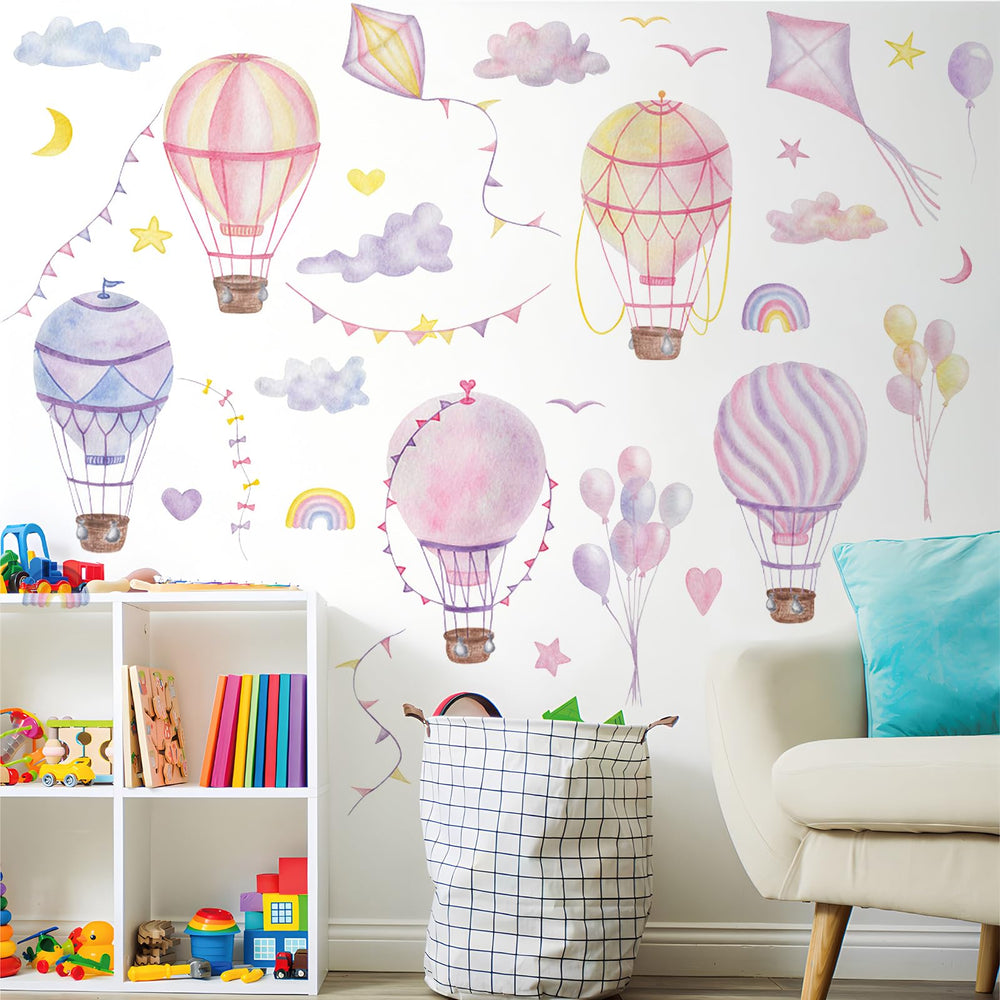 Buiory moon and stars scene for a calming nursery ambience