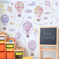 Buiory watercolor balloons wall art suitable as photography props