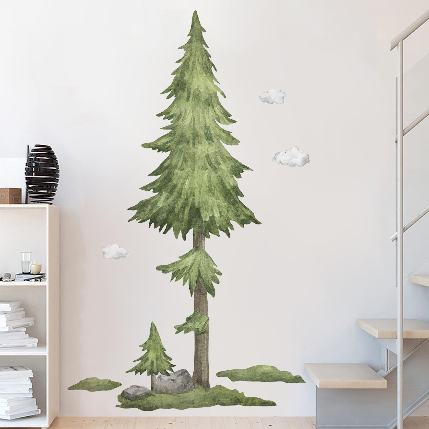 Buiory large 53x84 inch tree mural inspires imagination.