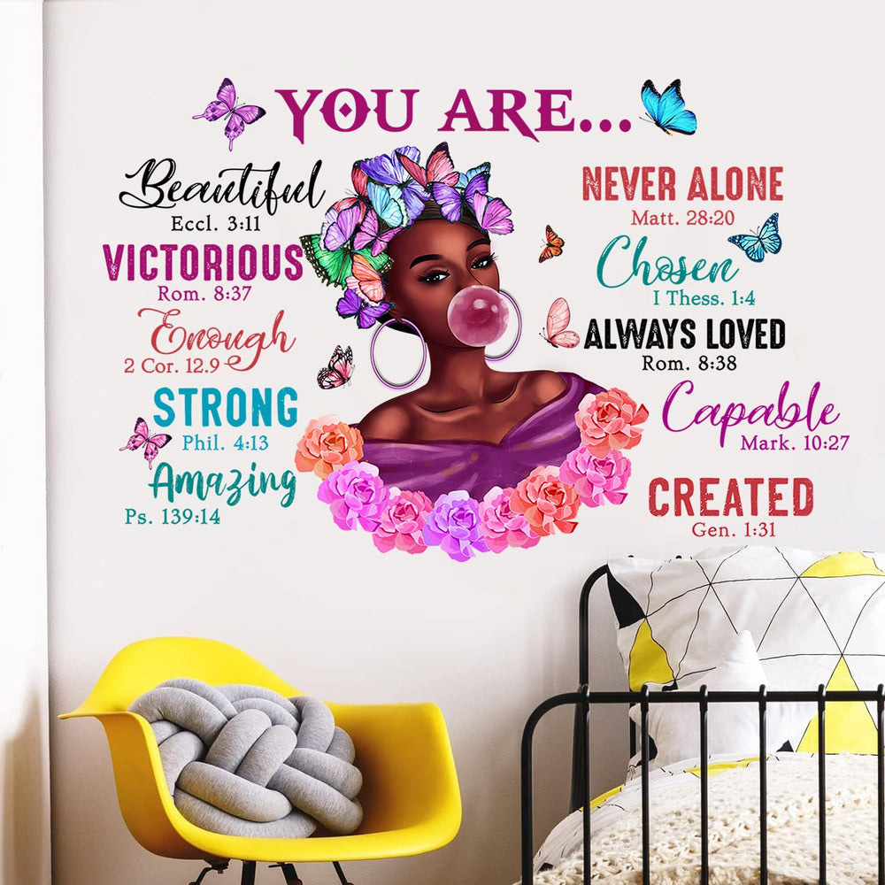 Buiory motivational wall decal with encouraging message for study corners and play zones.