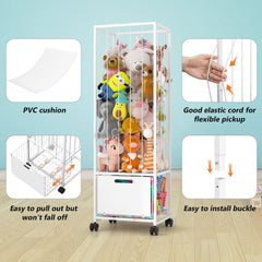 Bukfen elastic rope helps little hands grab and return plush toys.