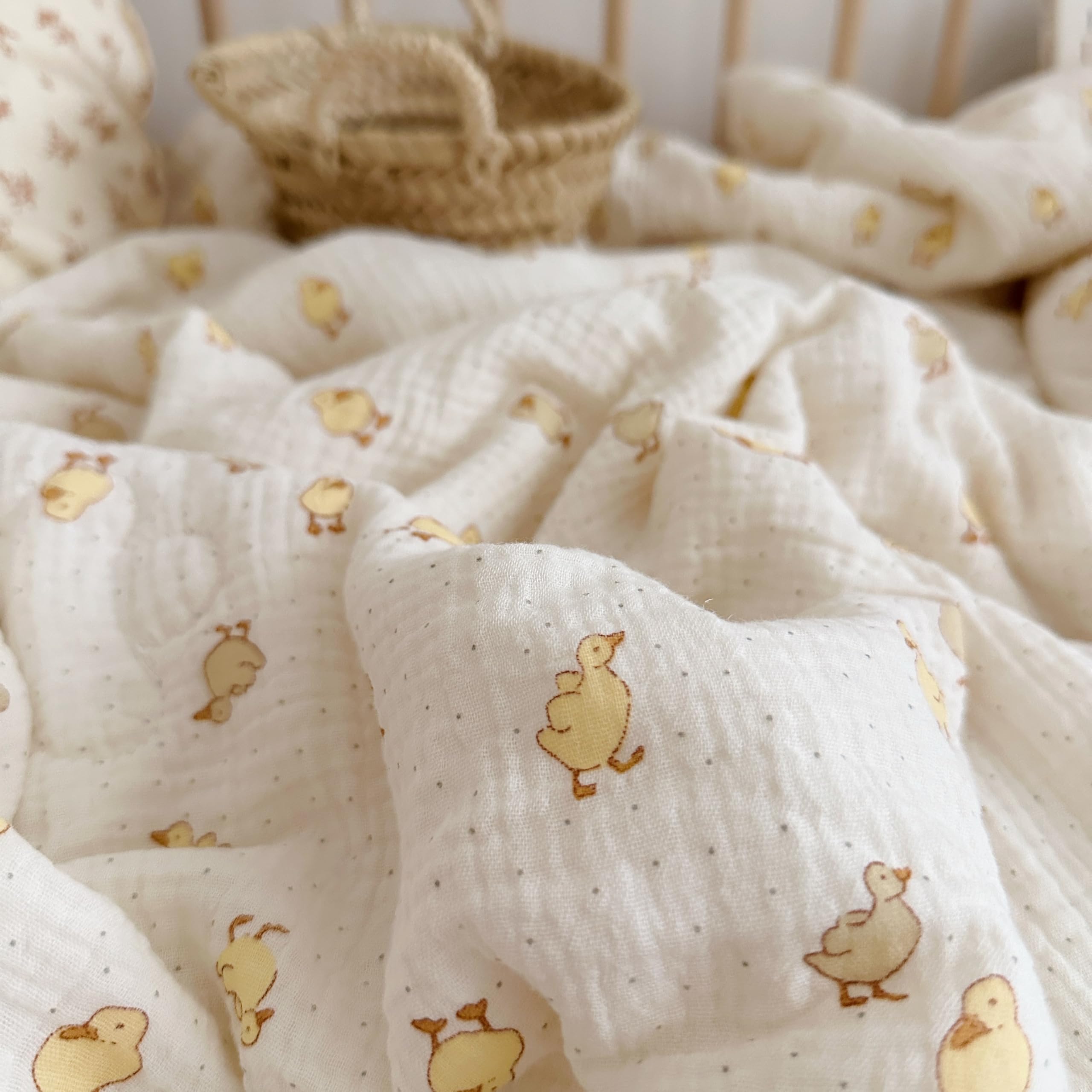 BuLuTu nursery decor with reversible pattern adds playful charm.