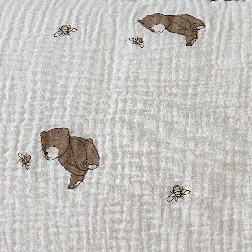 BuLuTu bear pattern pillowcase boosts kids' room decor