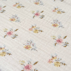 BuLuTu hibiscus pattern pillowcase provides gentle sleep surface for toddlers.
