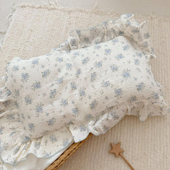 BuLuTu cradle-to-bed muslin pillow cover, soft touch for nap times.