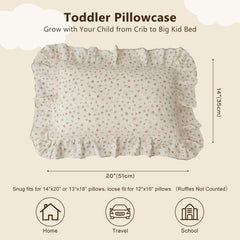 BuLuTu envelope-closure pillowcase keeps inserts secure and easy to replace