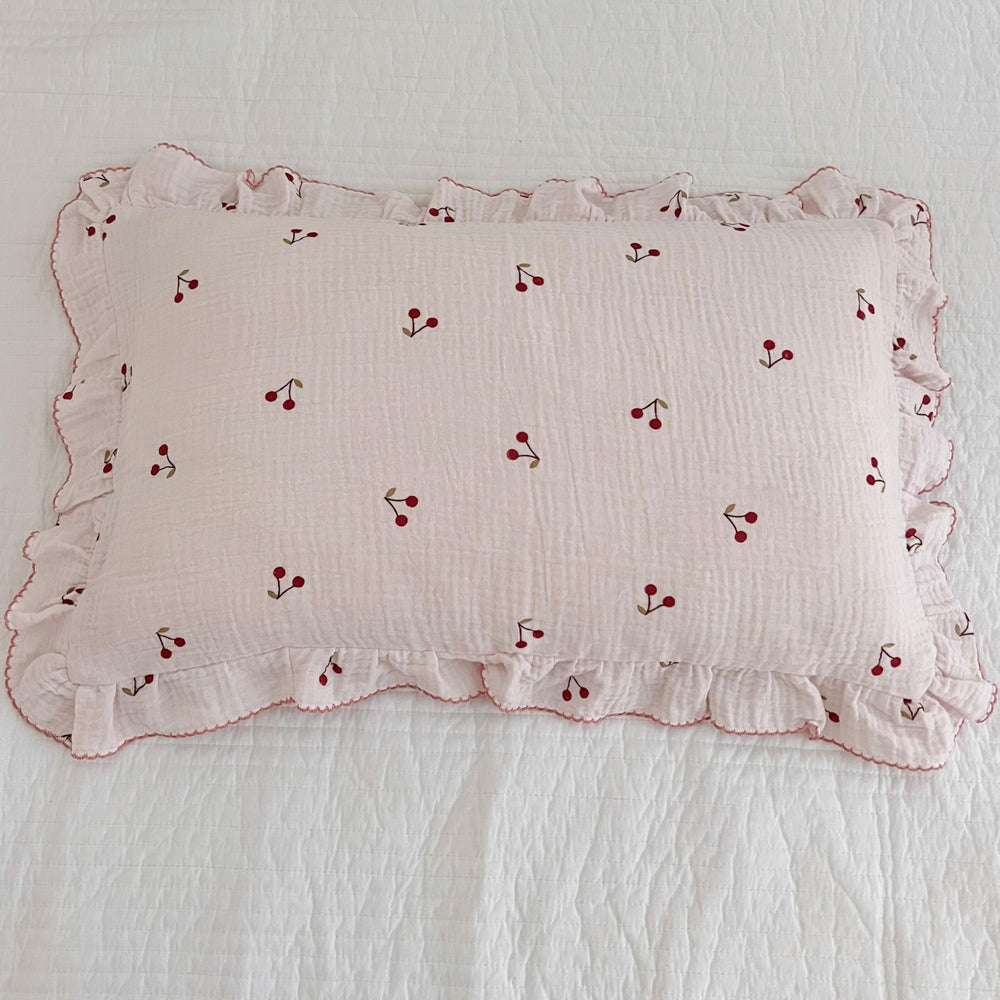 BuLuTu enveloped-closure pillowcase keeps inserts securely in place for a neat look.