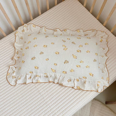 BuLuTu enveloped-closure pillowcase keeps the insert secure during sleep.
