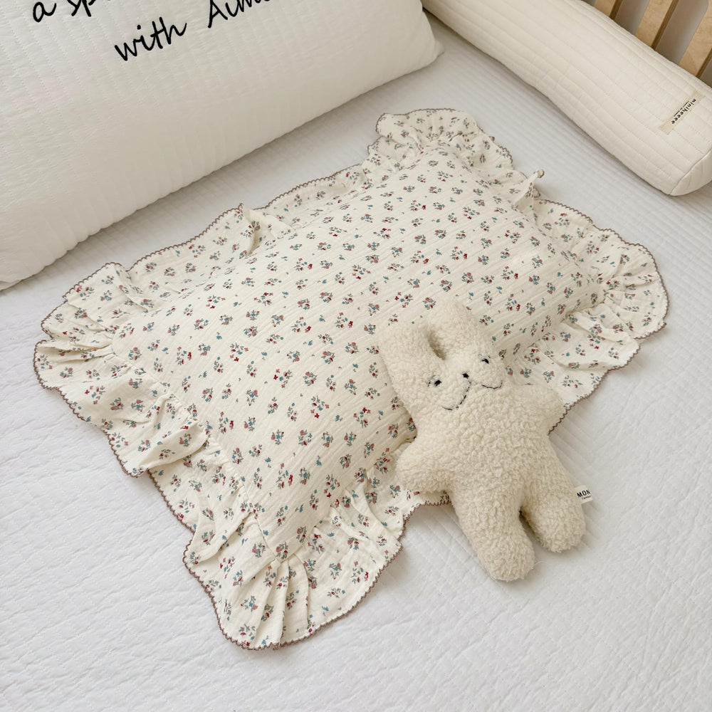 BuLuTu floral pattern pillowcase in soft muslin for kids' bedtime