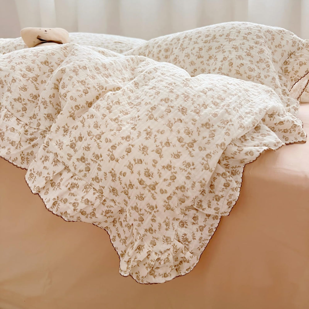 BuLuTu invisible zipper duvet cover for easy insert and quick changes.