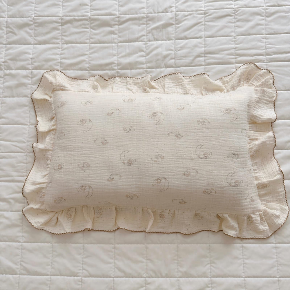 BuLuTu soft-touch muslin pillowcase adds gentle comfort for kids.