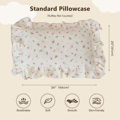 BuLuTu crib 14x20 toddler-cover showcases gentle muslin texture ideal for delicate skin.