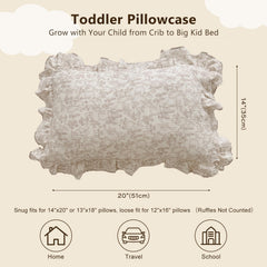 Bulutu ruffles-edges pillowcase adds playful decor to bed