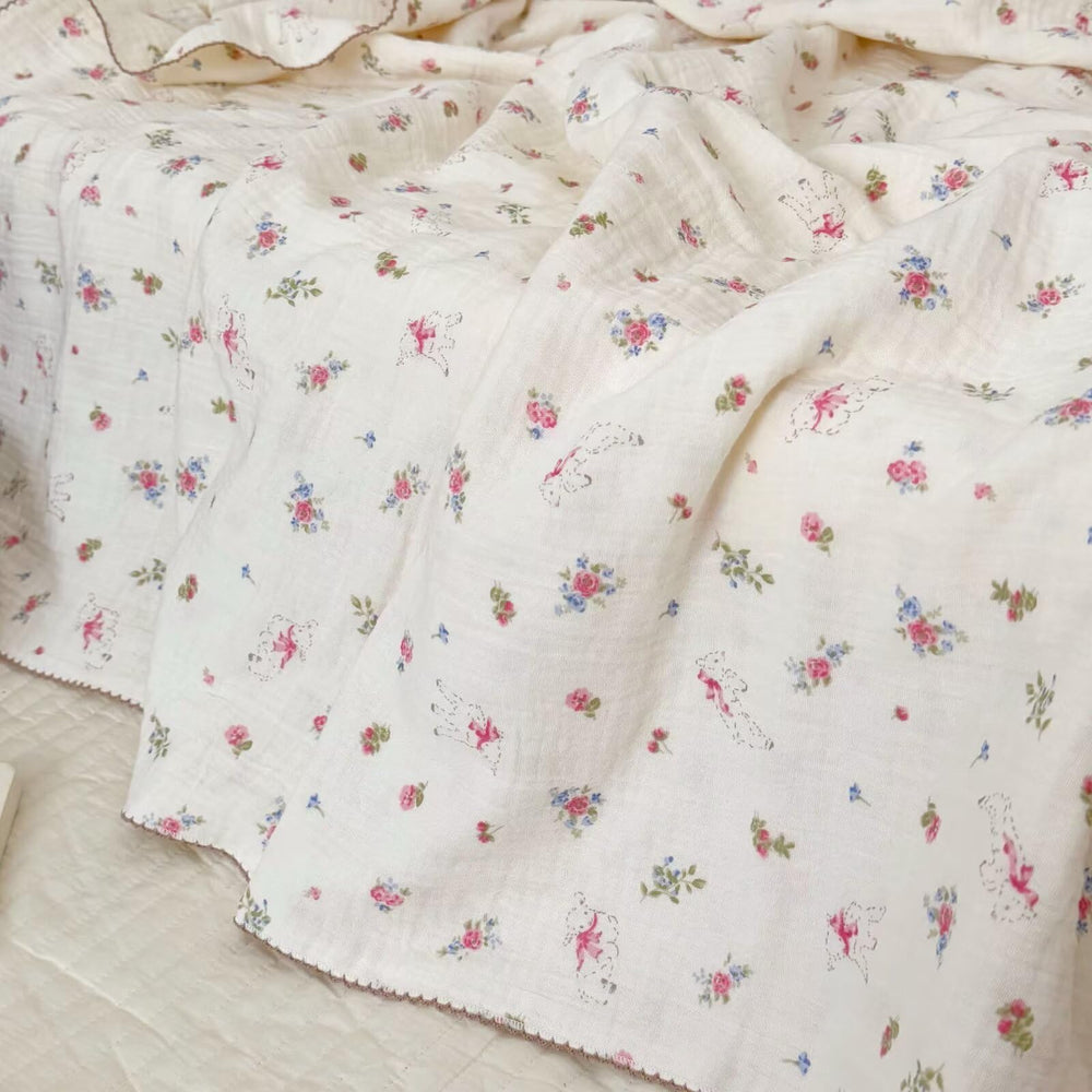 BuLuTu soft breathable cotton gauze fabric for baby comfort