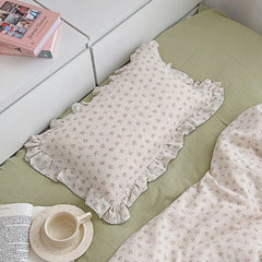 BuLuTu sprout pattern pillowcase for toddlers offers soft muslin comfort.