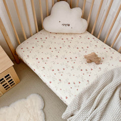 BuLuTu standard crib sheet fit 52x28 with 8-inch pocket stays snug.