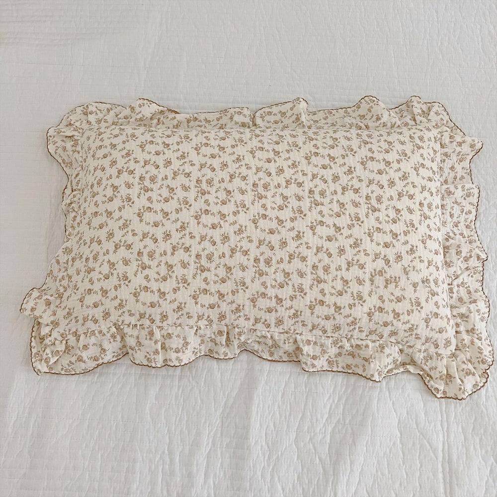 Bulutu standard toddler pillowcase on bed demonstrates versatile sizing for growing kids.