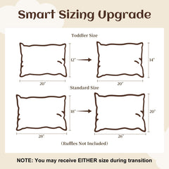 BuLuTu toddler pillowcase features an enveloped closure for secure fit.