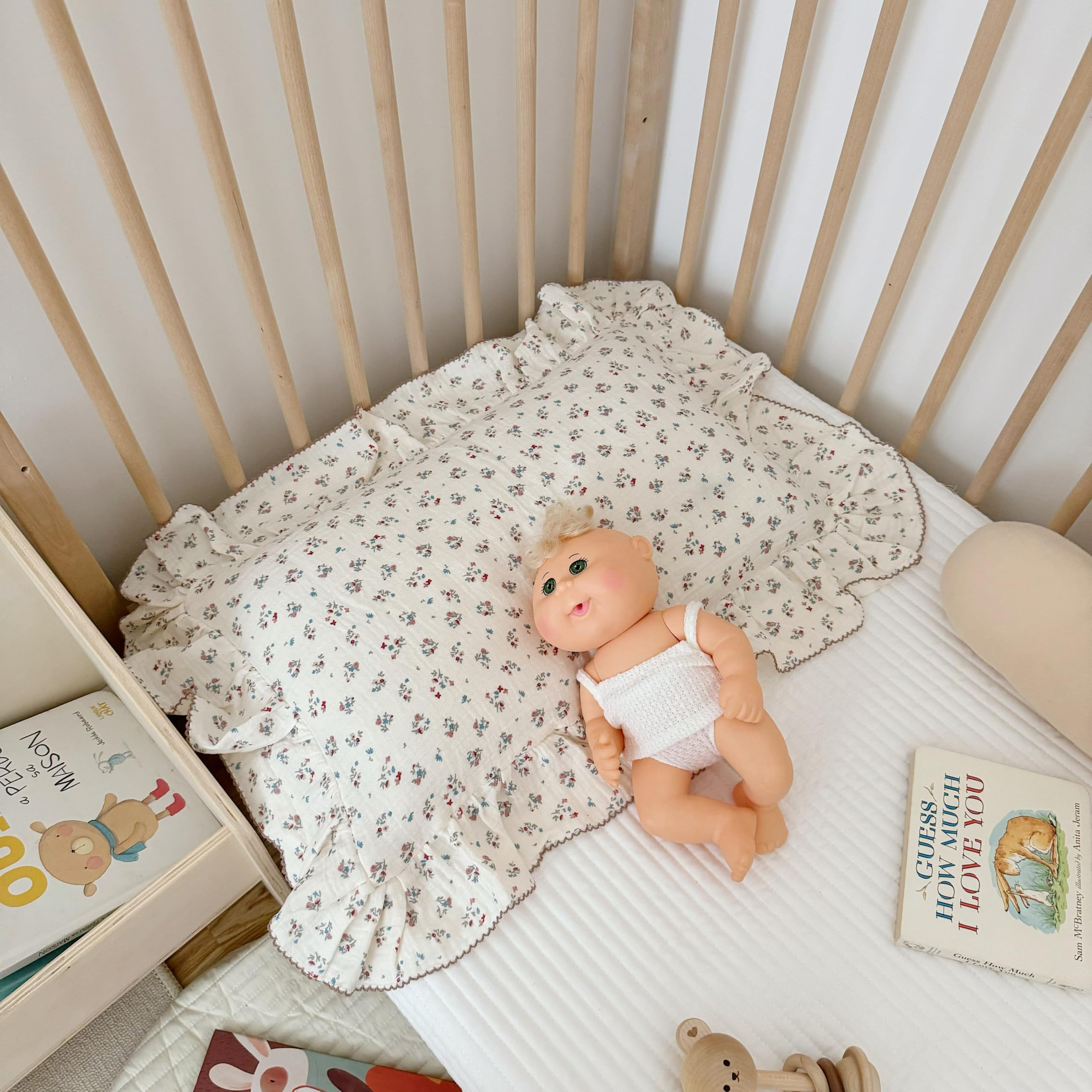 BuLuTu toddler-size pillowcase 20x14 for crib or cot protection