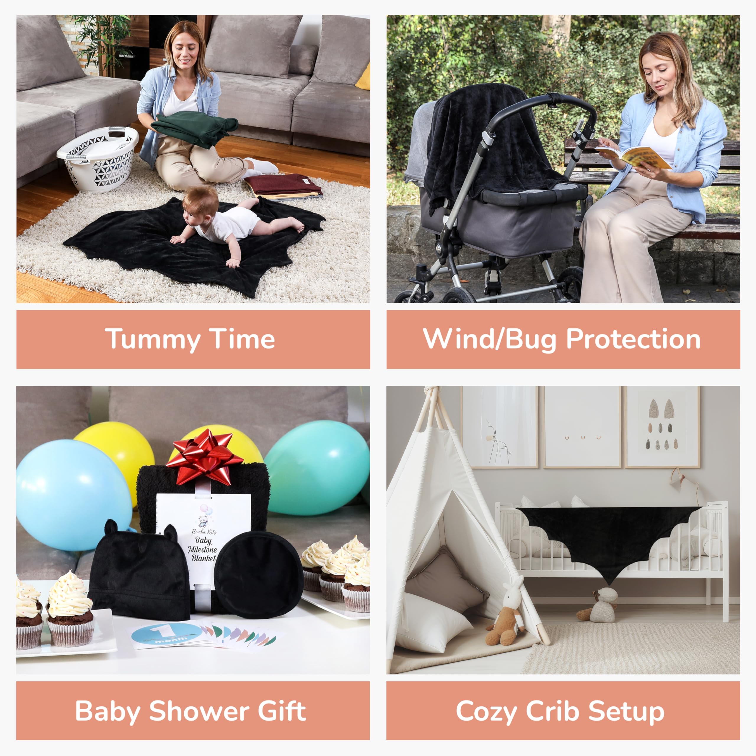 Bumba Kids travel-friendly swaddle folds compactly for car trips.