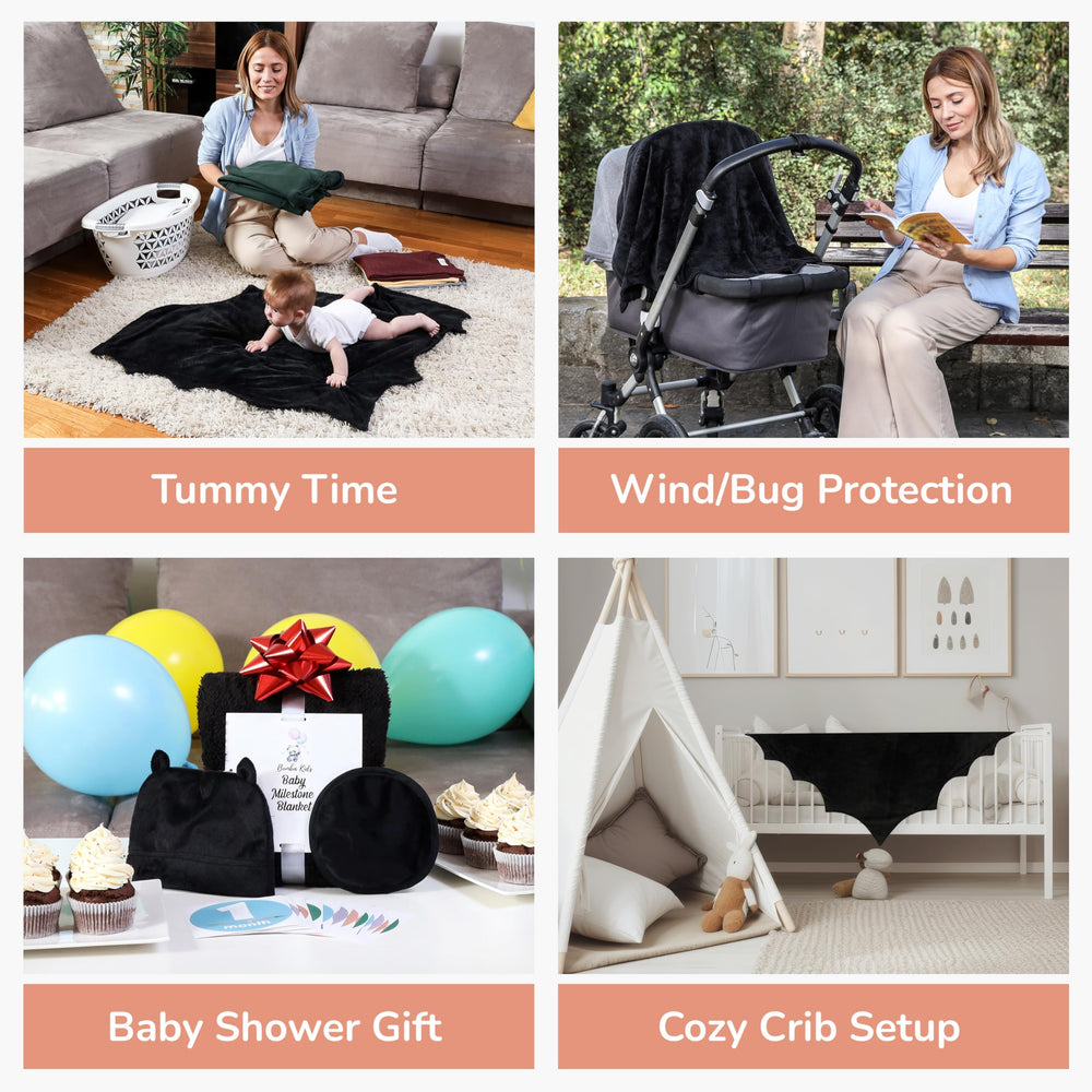 Bumba Kids travel-friendly swaddle folds compactly for car trips.