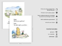 Bumbleboo Piglet illustration print adds gentle charm to playroom walls.