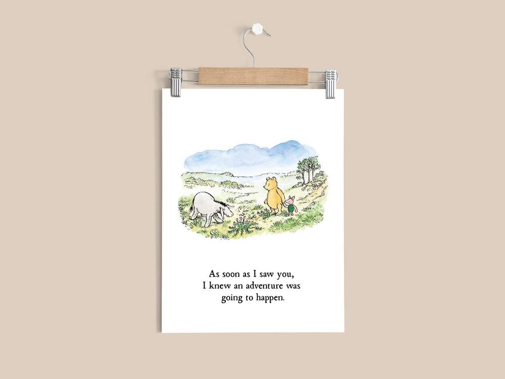 Bumbleboo Winnie the Pooh unframed prints ready for standard frames.