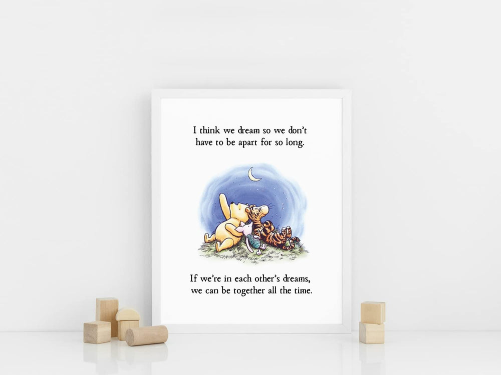 Bumbleboo Winnie quotes print set brightens walls with friendly messages.