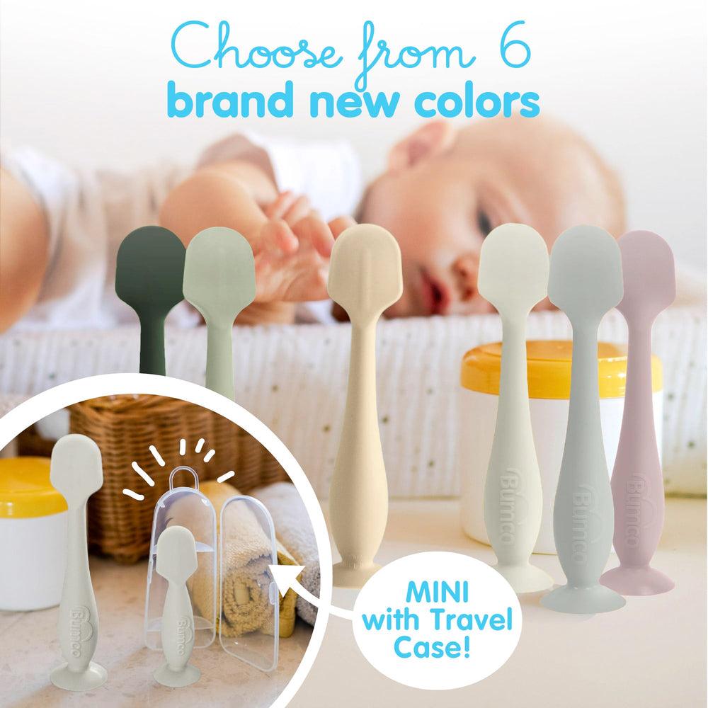 Bumco spatula reaches bottom of jar for full product use.