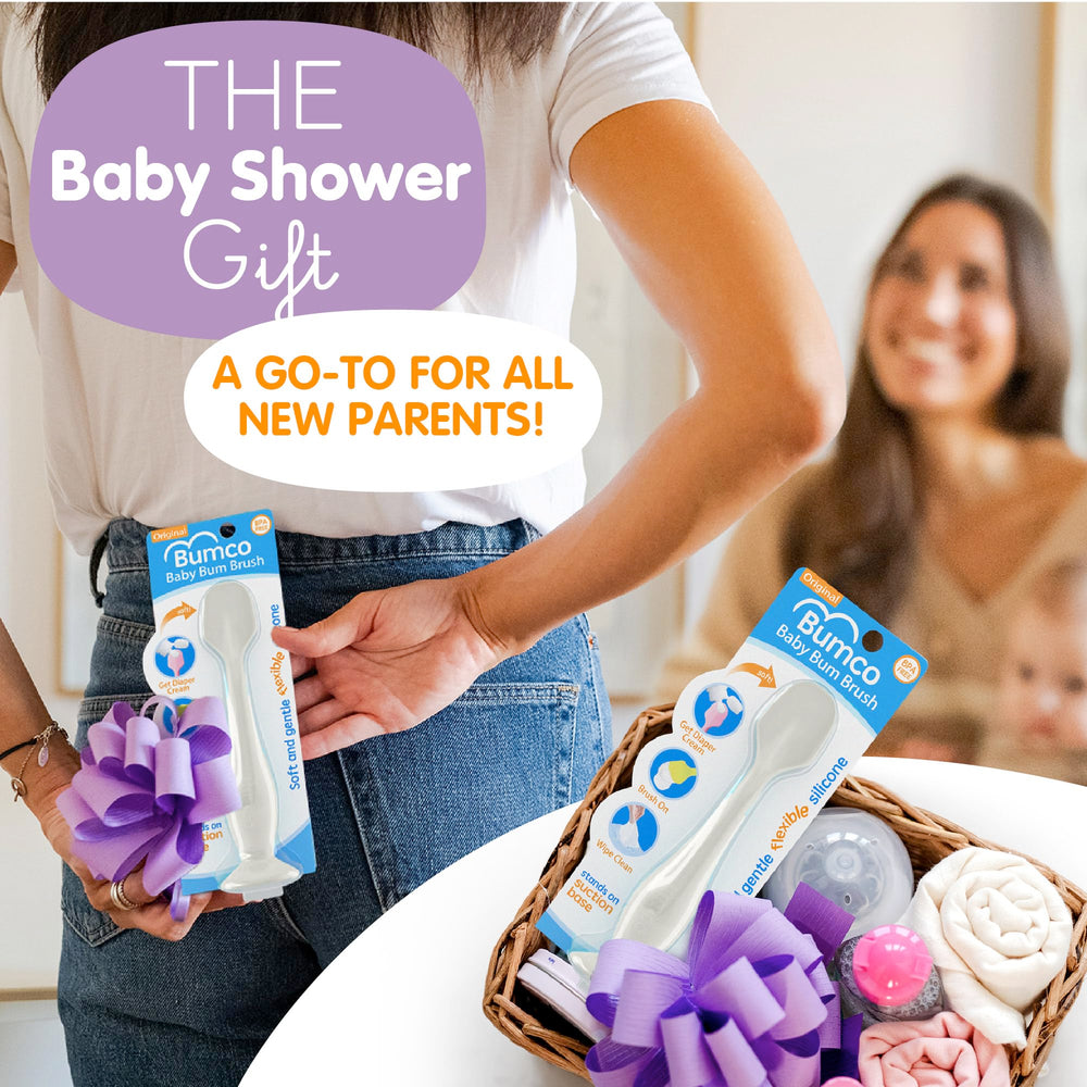 Bumco diaper bag friendly spatula for on-the-go changes.