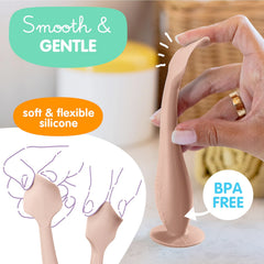 Travel-friendly Bumco spatula for convenient on-the-go diapering.