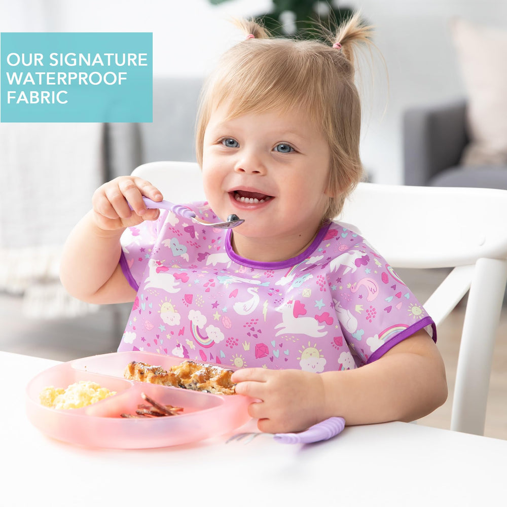 Bumkins bib is machine-washable for repeated use