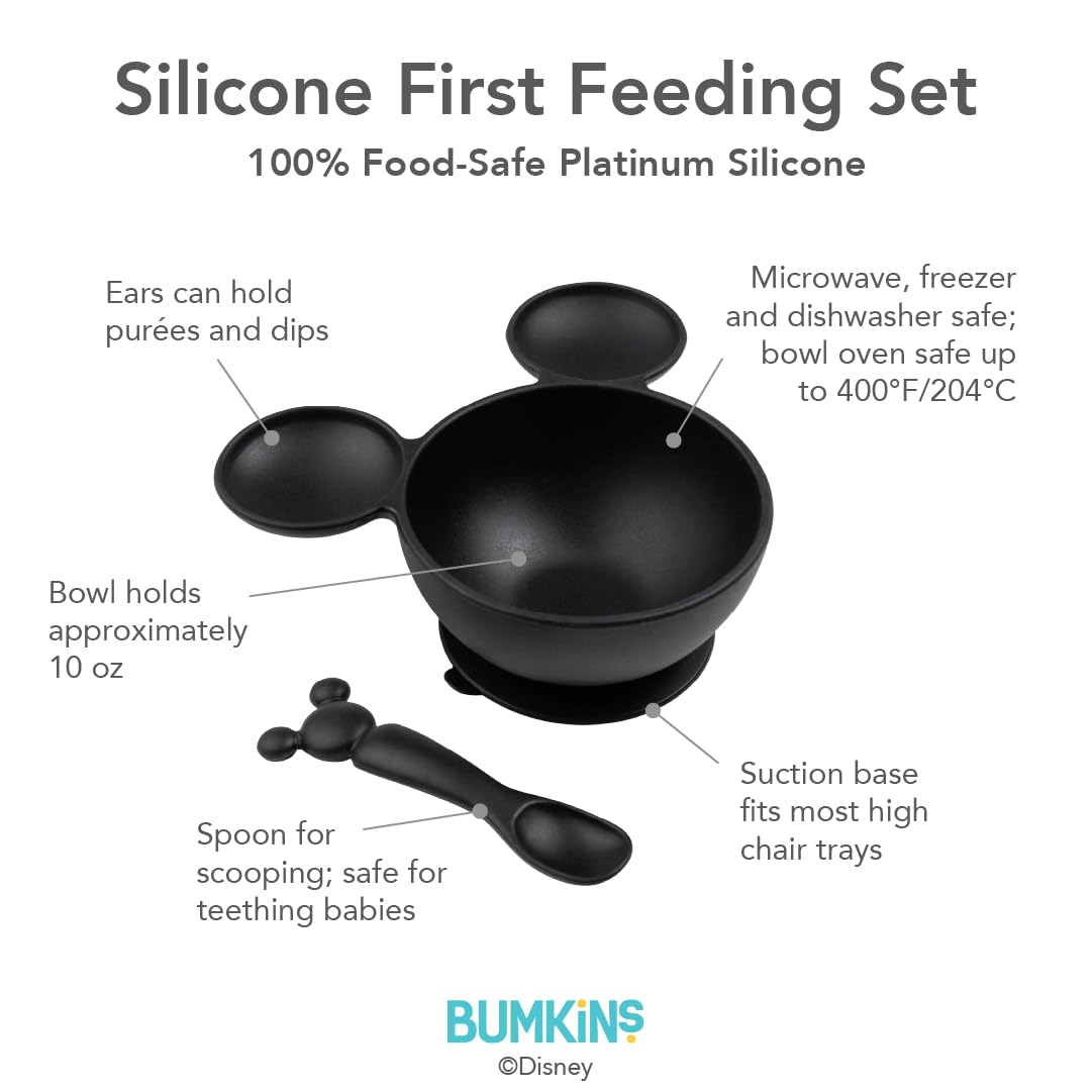 Bumkins Mickey Mouse bowl designed for ages 4 months and up during transitions.