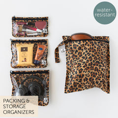 Bumkins Roamio clear travel pouch helps organize belongings at a glance