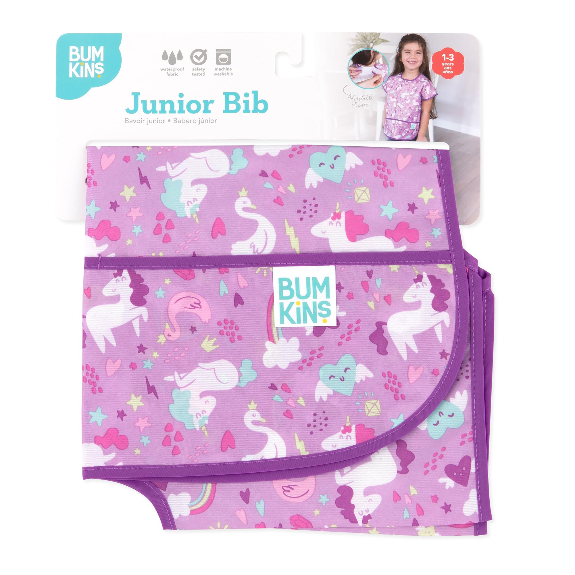 Bumkins unicorns-purple design adds playful style to mealtimes