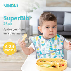 Bumkins waterproof fabric is lightweight and easy to wipe clean.