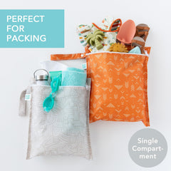 Bumkins Desert Boho 2-pack zipper close detail.