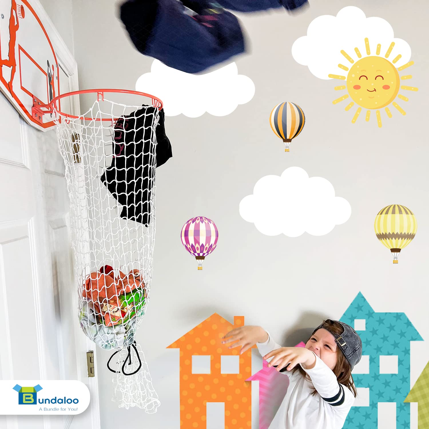 Bundaloo 2-in-1 design featuring hoop and bag in one playful unit.